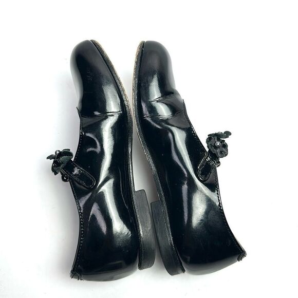 Spring Flowers By Gallucci Italy Black Mary Jane Patent Leather Shoes sz 25 US 8 - Picture 5 of 12